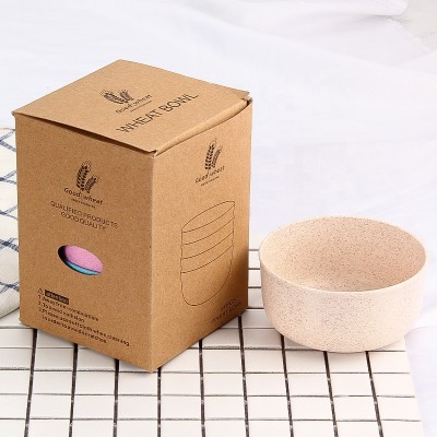 Home Goods Dinnerware Wheat Fiber Tableware 100% Food Grade Biodegradable Plastic Bowl