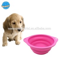 Outdoor Foldable Pet Water Bowls Portable Travel Silicone Collapsible Dog Bowl