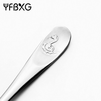 wholesale 99 cent store items stainless steel baby spoons baby cutlery set spoon